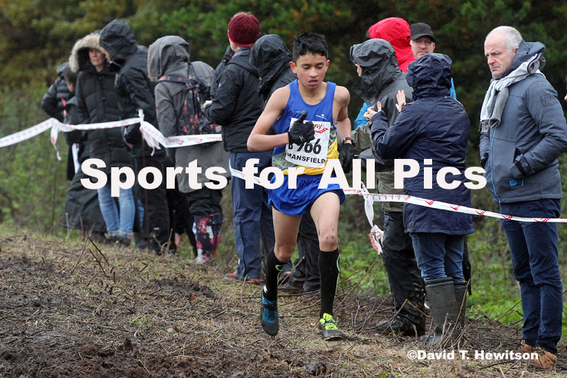 Boys under-15s, National Cross Country Relay Champs., Berry Hill Park, Mansfield.  Photo: David T. Hewitson/Sports for All Pics